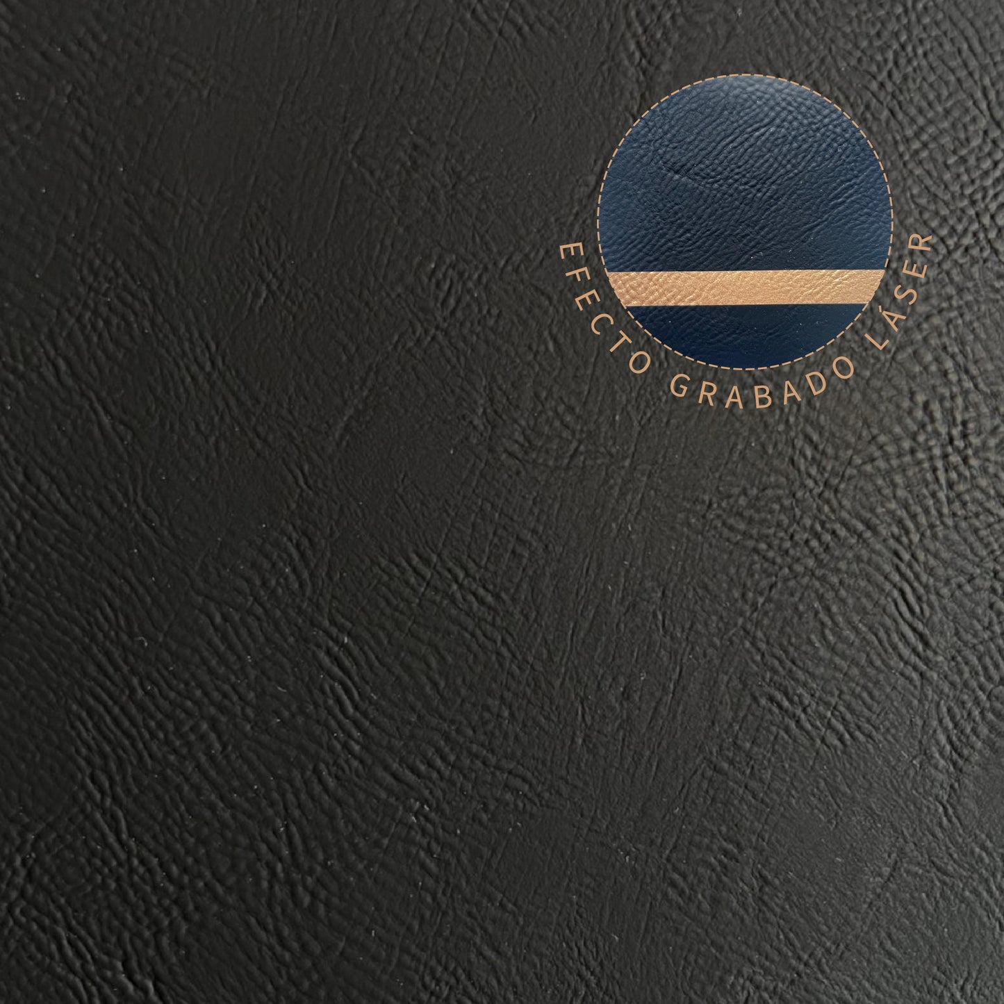 ECOCUERO NEGRO GRABADO DORADO PARA LÁSER FORMATO 60x30CM